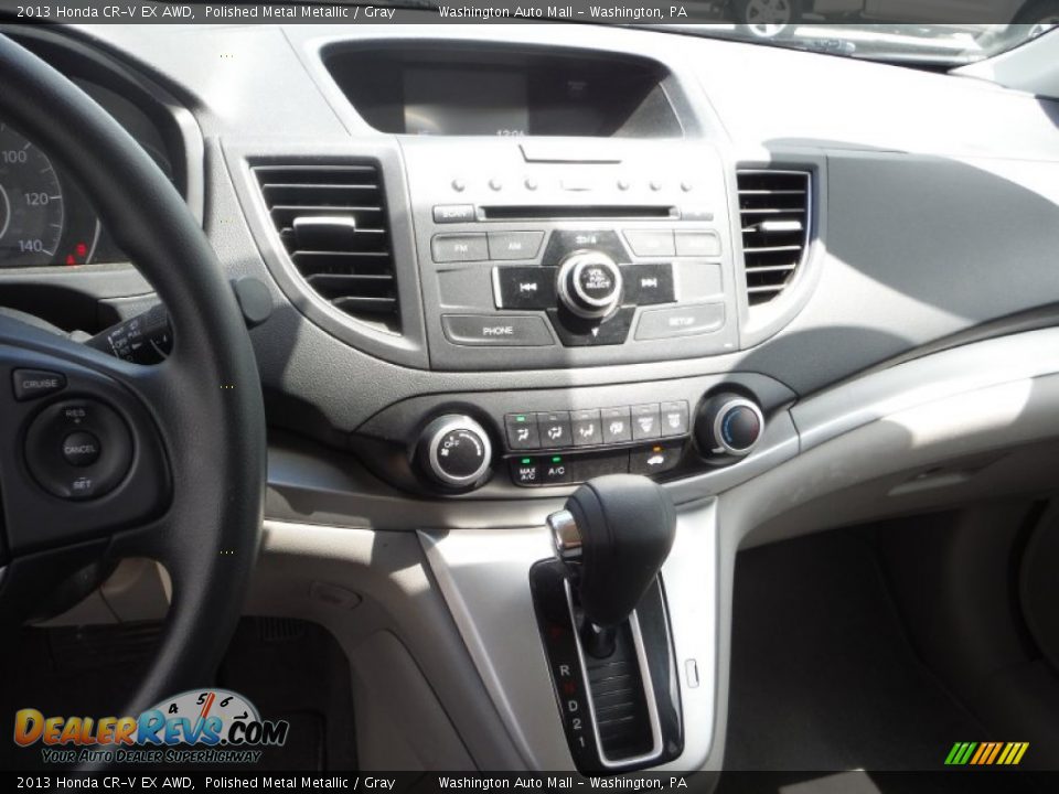2013 Honda CR-V EX AWD Polished Metal Metallic / Gray Photo #14