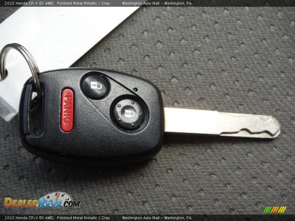 2013 Honda CR-V EX AWD Polished Metal Metallic / Gray Photo #16