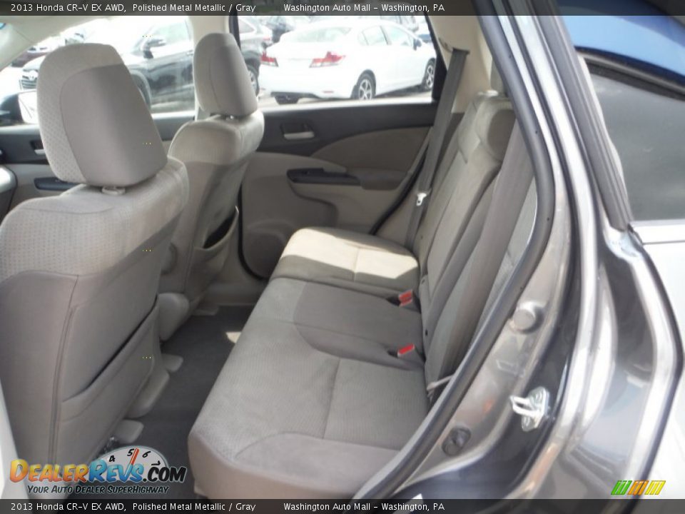2013 Honda CR-V EX AWD Polished Metal Metallic / Gray Photo #17