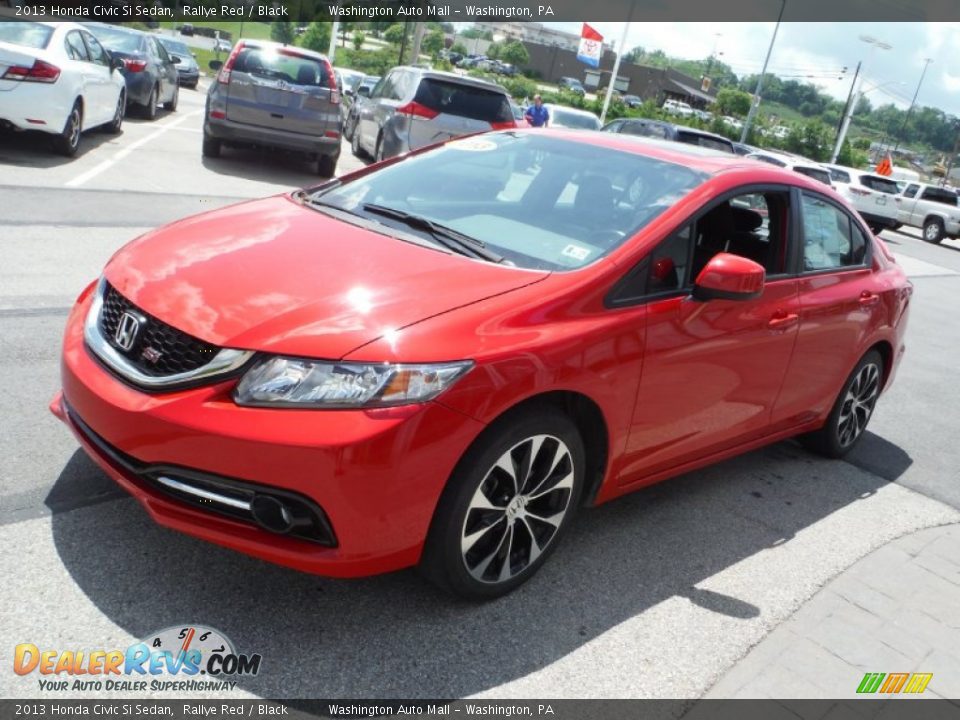 2013 Honda Civic Si Sedan Rallye Red / Black Photo #6