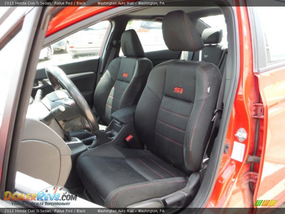 2013 Honda Civic Si Sedan Rallye Red / Black Photo #13