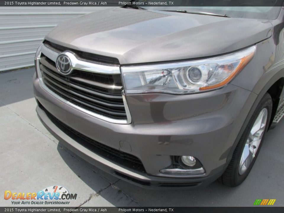 2015 Toyota Highlander Limited Predawn Gray Mica / Ash Photo #10