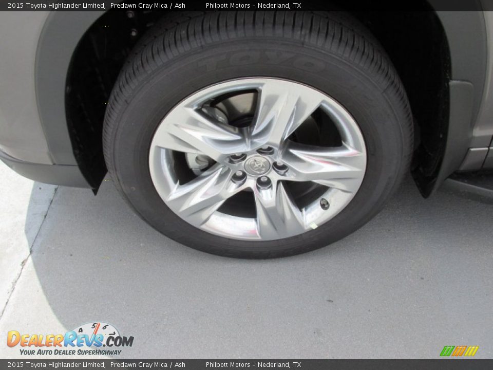 2015 Toyota Highlander Limited Predawn Gray Mica / Ash Photo #11