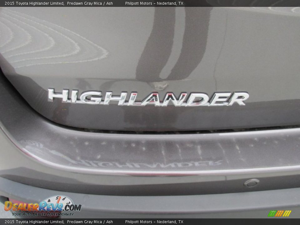 2015 Toyota Highlander Limited Predawn Gray Mica / Ash Photo #14