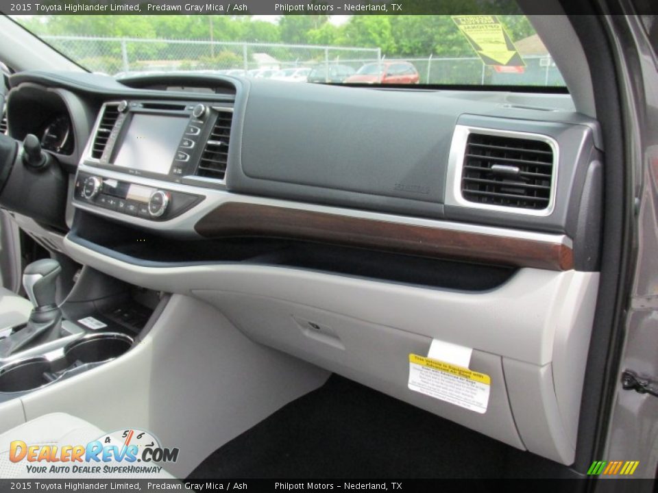 2015 Toyota Highlander Limited Predawn Gray Mica / Ash Photo #16