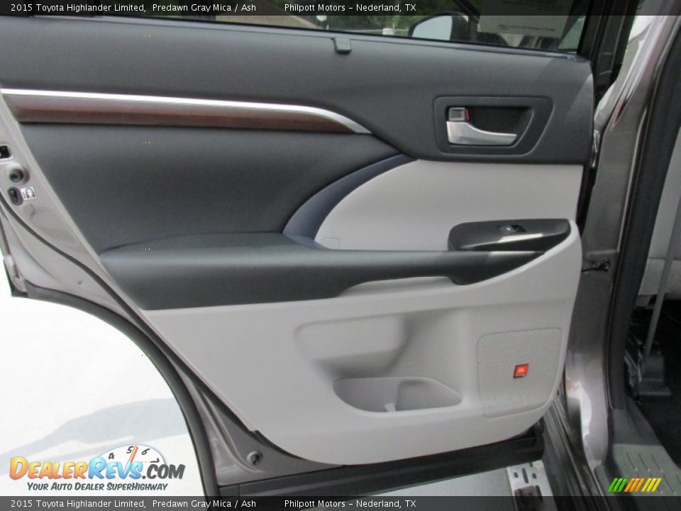 2015 Toyota Highlander Limited Predawn Gray Mica / Ash Photo #20