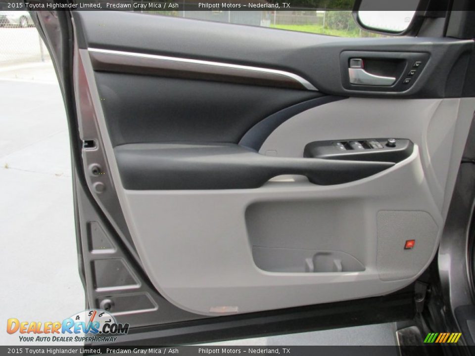 2015 Toyota Highlander Limited Predawn Gray Mica / Ash Photo #22