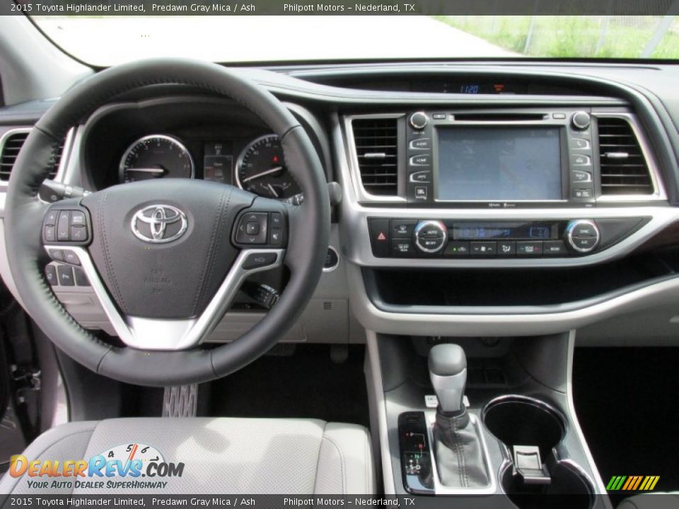 2015 Toyota Highlander Limited Predawn Gray Mica / Ash Photo #26