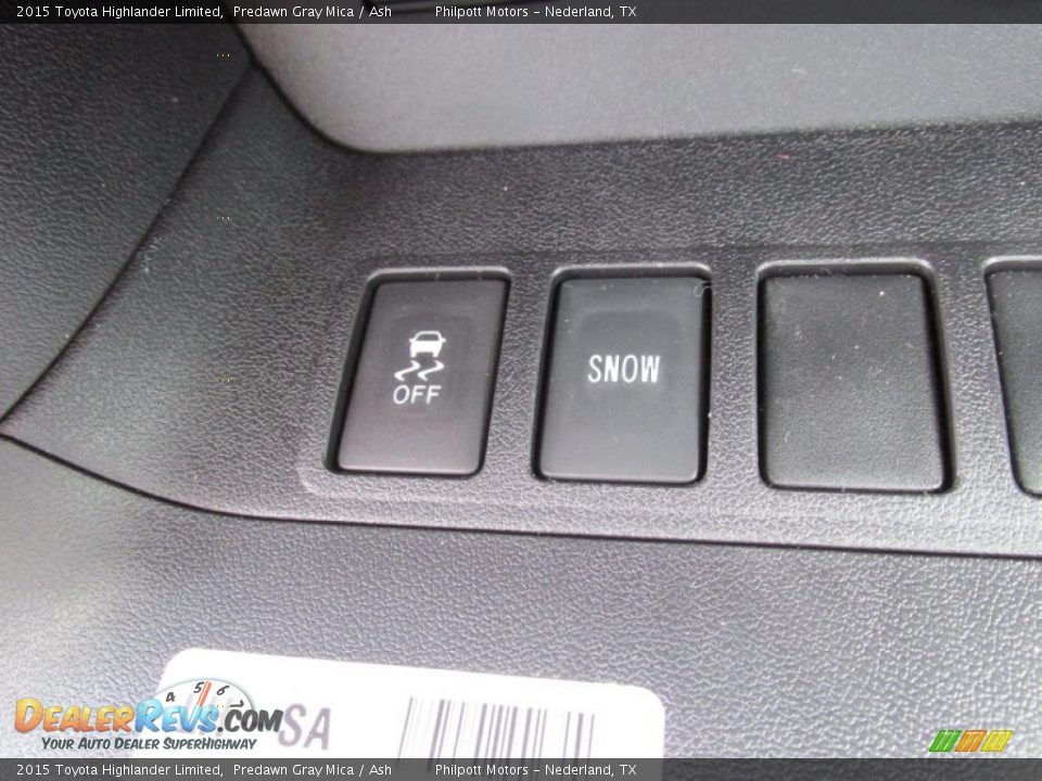 2015 Toyota Highlander Limited Predawn Gray Mica / Ash Photo #30