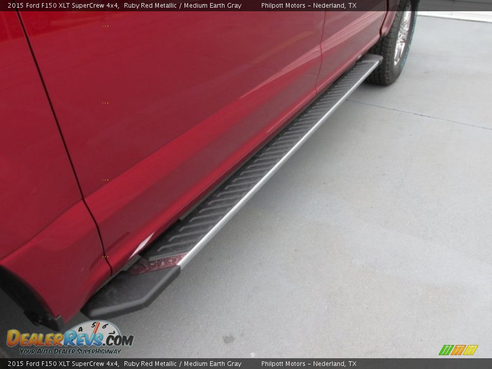 2015 Ford F150 XLT SuperCrew 4x4 Ruby Red Metallic / Medium Earth Gray Photo #12
