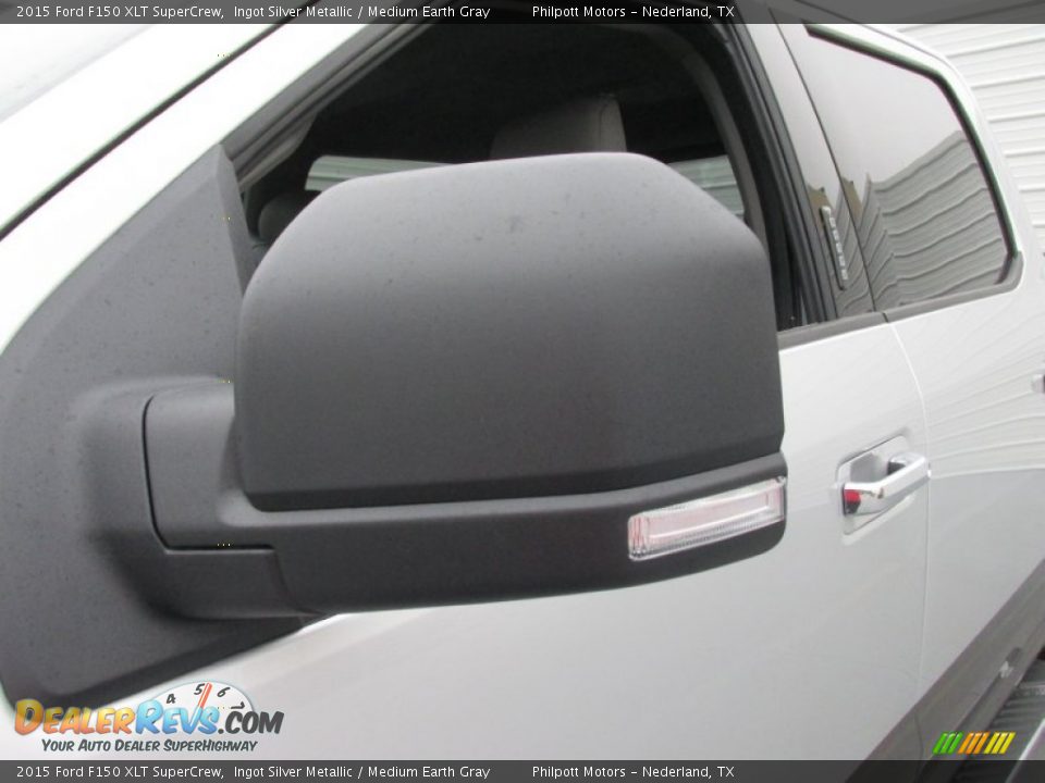 2015 Ford F150 XLT SuperCrew Ingot Silver Metallic / Medium Earth Gray Photo #13