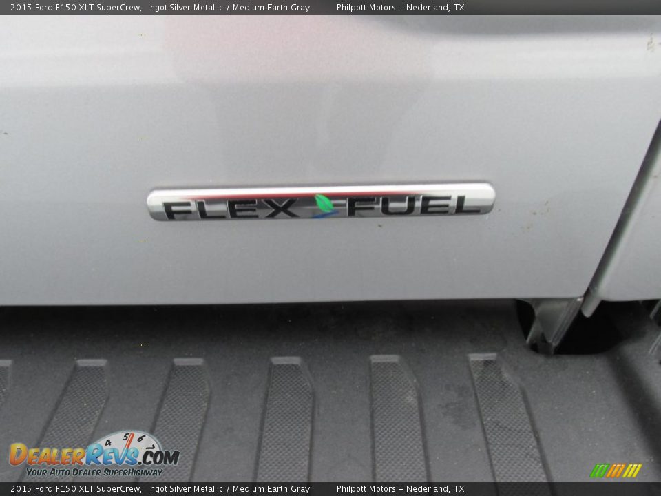2015 Ford F150 XLT SuperCrew Ingot Silver Metallic / Medium Earth Gray Photo #17
