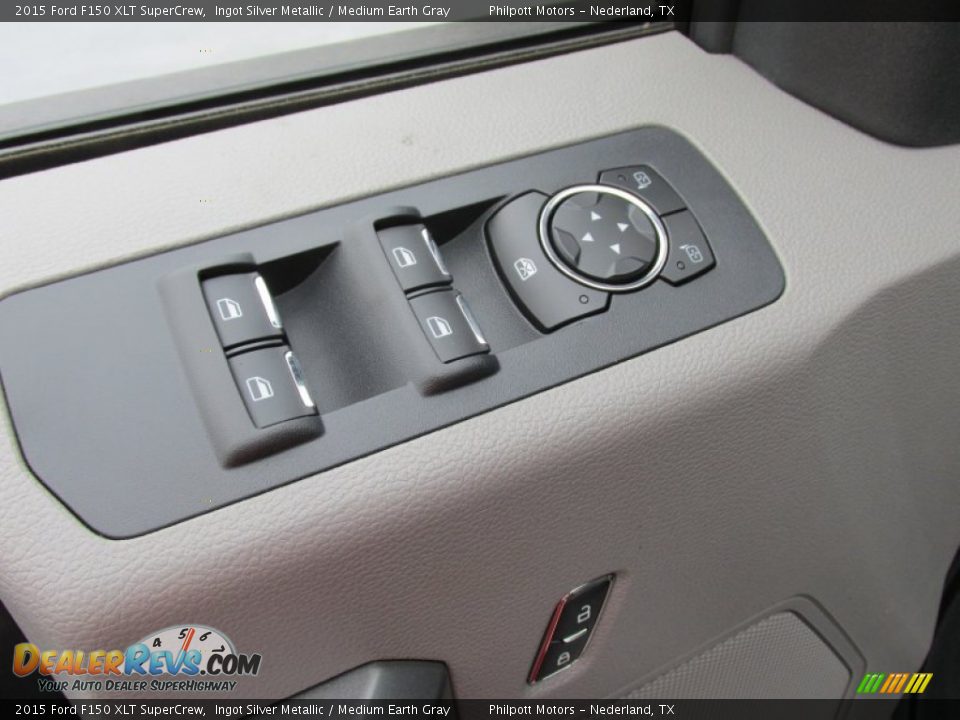 2015 Ford F150 XLT SuperCrew Ingot Silver Metallic / Medium Earth Gray Photo #22
