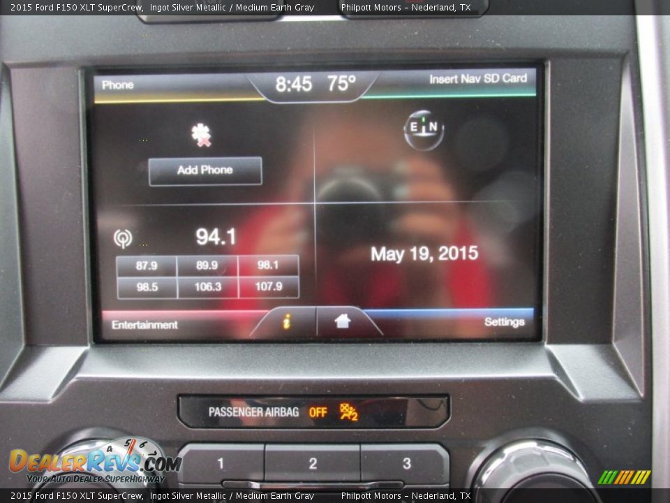 2015 Ford F150 XLT SuperCrew Ingot Silver Metallic / Medium Earth Gray Photo #27