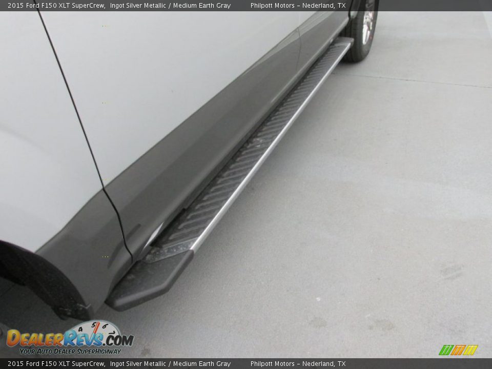 2015 Ford F150 XLT SuperCrew Ingot Silver Metallic / Medium Earth Gray Photo #12