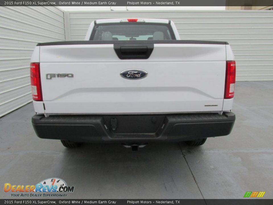 2015 Ford F150 XL SuperCrew Oxford White / Medium Earth Gray Photo #5