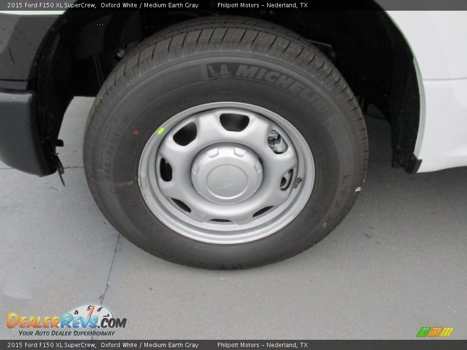 2015 Ford F150 XL SuperCrew Oxford White / Medium Earth Gray Photo #11