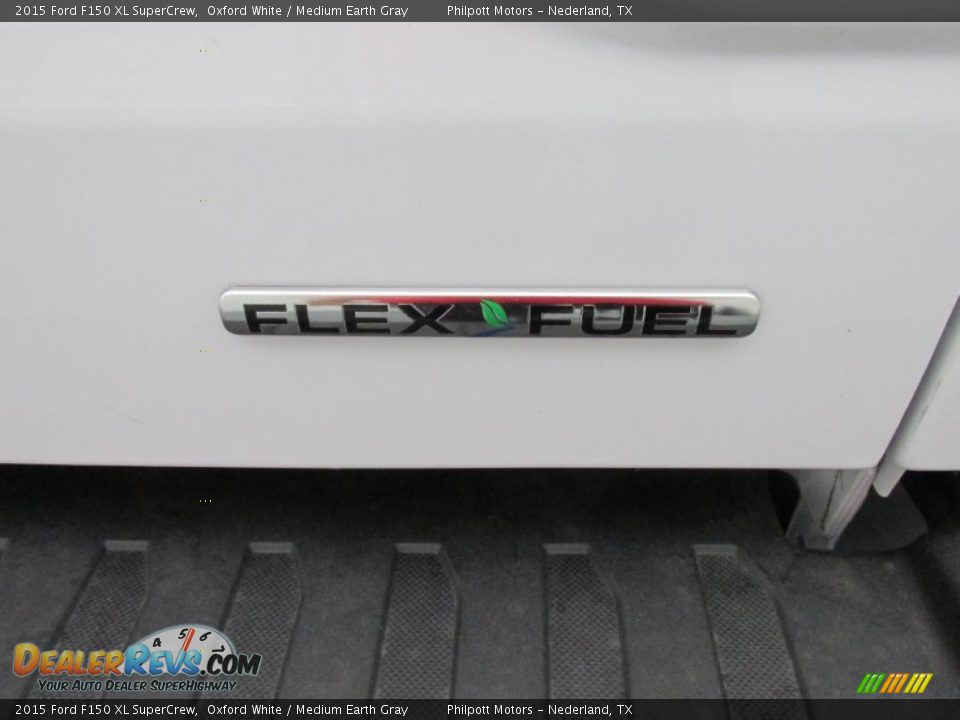 2015 Ford F150 XL SuperCrew Oxford White / Medium Earth Gray Photo #14