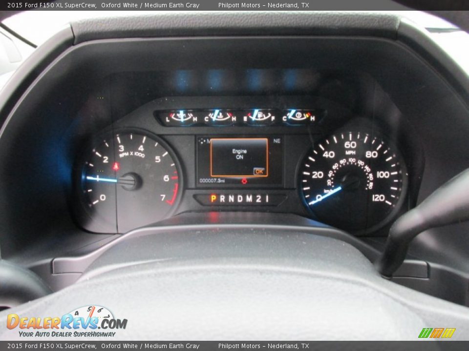 2015 Ford F150 XL SuperCrew Oxford White / Medium Earth Gray Photo #29