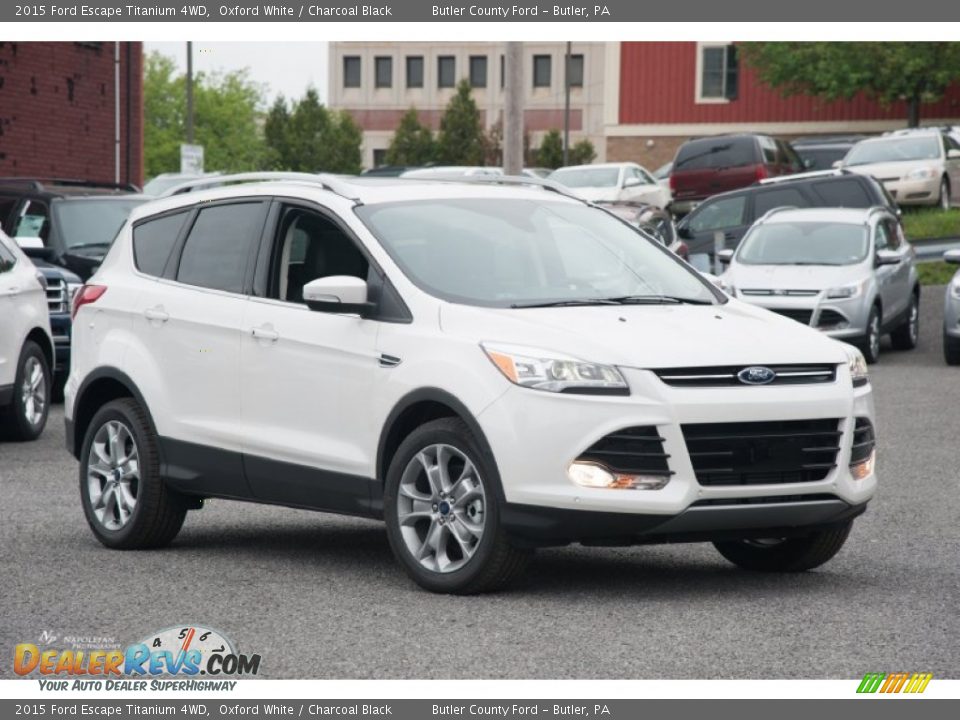 2015 Ford Escape Titanium 4WD Oxford White / Charcoal Black Photo #1