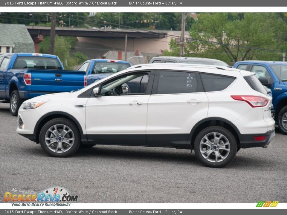 2015 Ford Escape Titanium 4WD Oxford White / Charcoal Black Photo #3