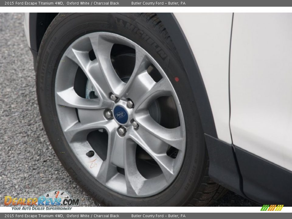 2015 Ford Escape Titanium 4WD Oxford White / Charcoal Black Photo #4