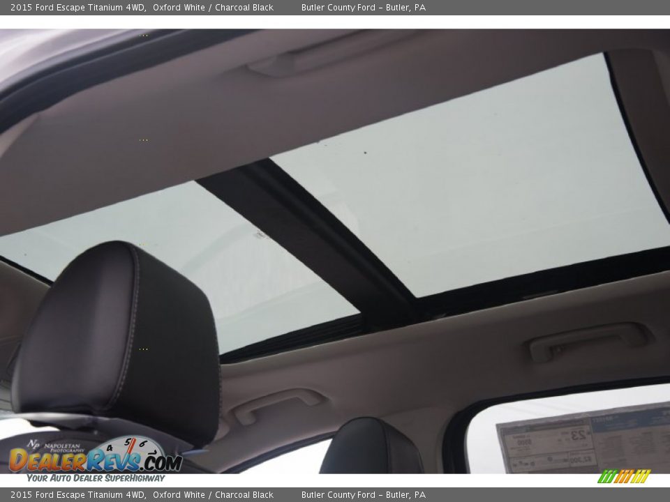 2015 Ford Escape Titanium 4WD Oxford White / Charcoal Black Photo #5