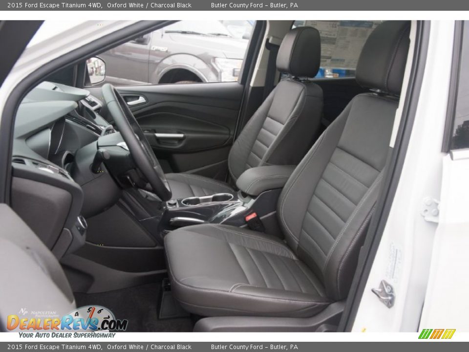 2015 Ford Escape Titanium 4WD Oxford White / Charcoal Black Photo #8