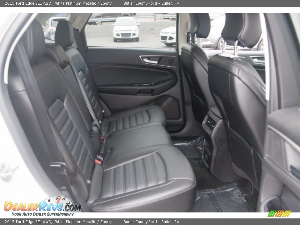 Rear Seat of 2015 Ford Edge SEL AWD Photo #6