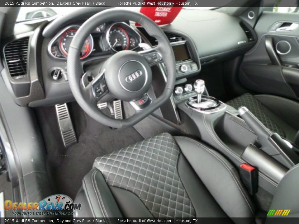 Black Interior - 2015 Audi R8 Competition Photo #13