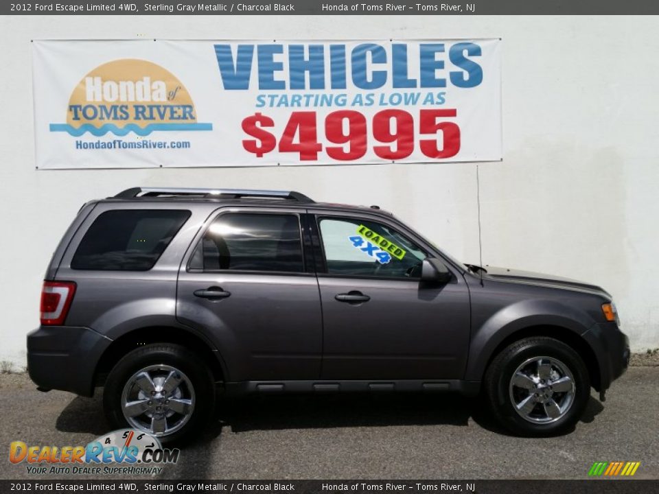 2012 Ford Escape Limited 4WD Sterling Gray Metallic / Charcoal Black Photo #7
