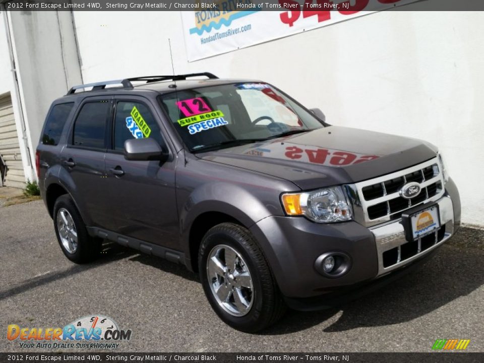 2012 Ford Escape Limited 4WD Sterling Gray Metallic / Charcoal Black Photo #8
