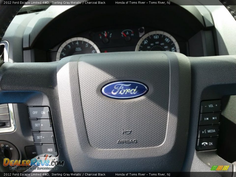 2012 Ford Escape Limited 4WD Sterling Gray Metallic / Charcoal Black Photo #25