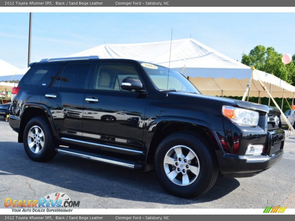 2012 Toyota 4Runner SR5 Black / Sand Beige Leather Photo #1