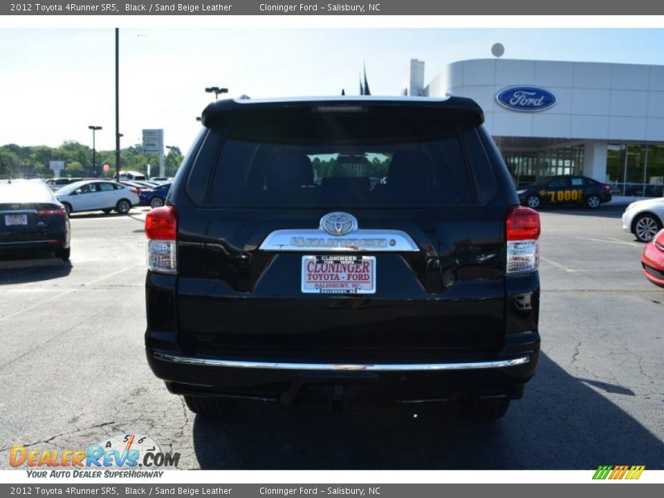 2012 Toyota 4Runner SR5 Black / Sand Beige Leather Photo #4