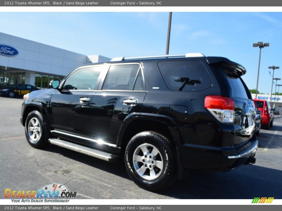 2012 Toyota 4Runner SR5 Black / Sand Beige Leather Photo #5