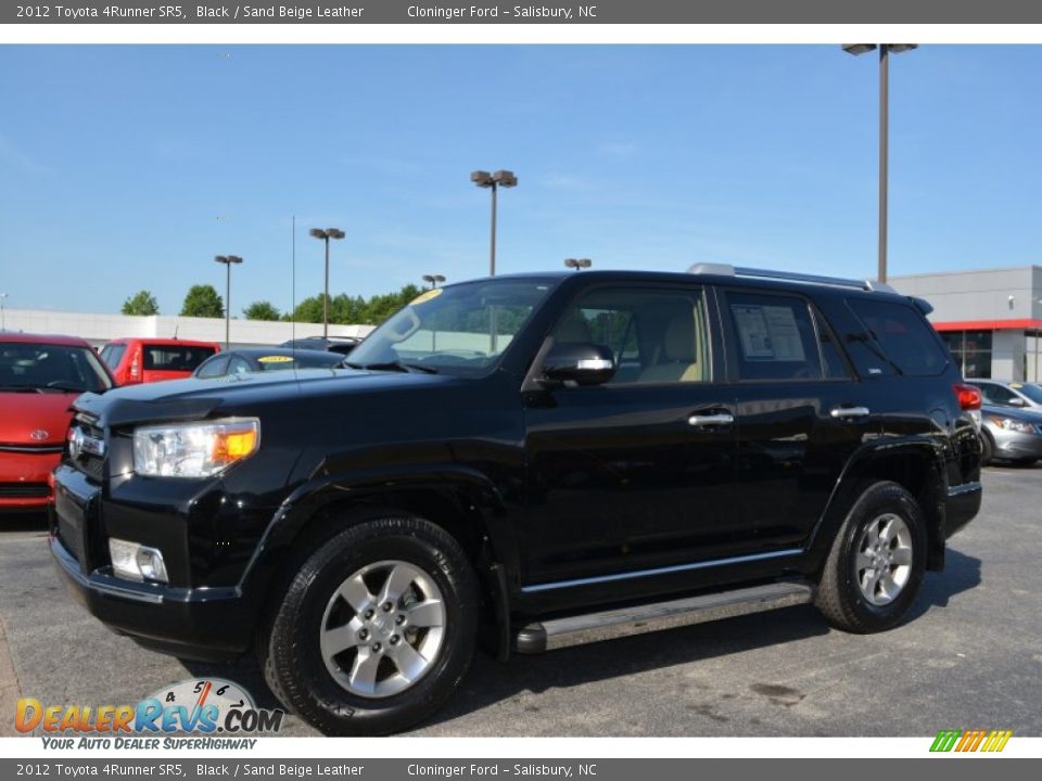 2012 Toyota 4Runner SR5 Black / Sand Beige Leather Photo #7