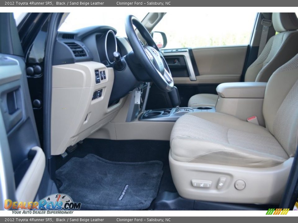 2012 Toyota 4Runner SR5 Black / Sand Beige Leather Photo #10
