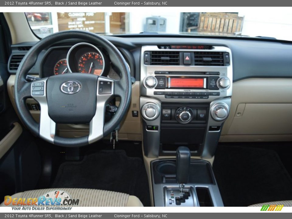 2012 Toyota 4Runner SR5 Black / Sand Beige Leather Photo #12