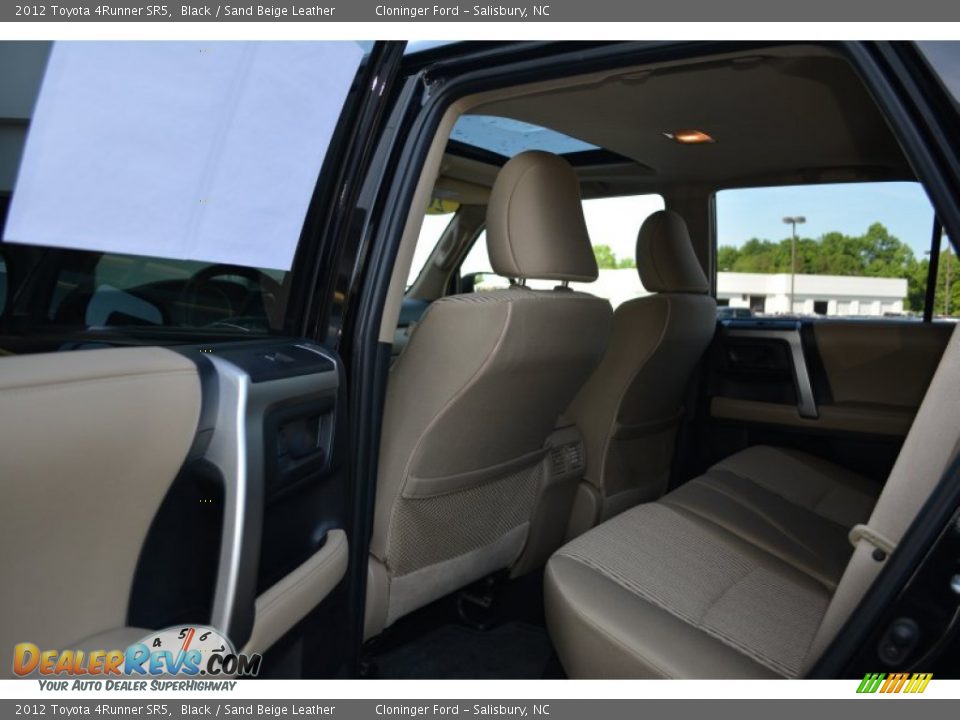 2012 Toyota 4Runner SR5 Black / Sand Beige Leather Photo #13