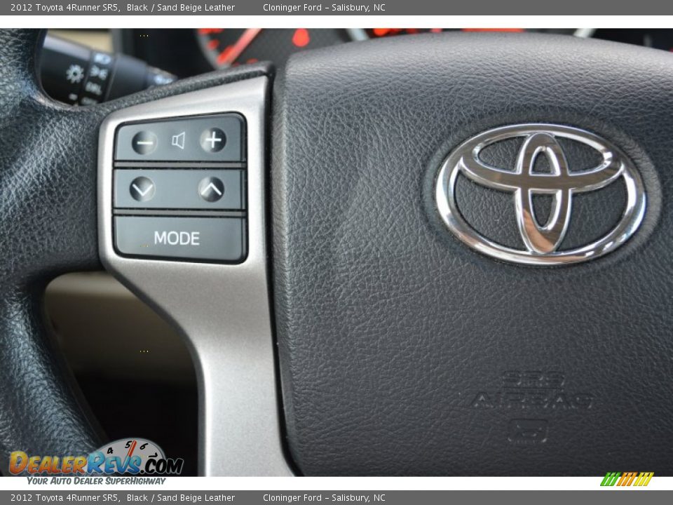 2012 Toyota 4Runner SR5 Black / Sand Beige Leather Photo #24