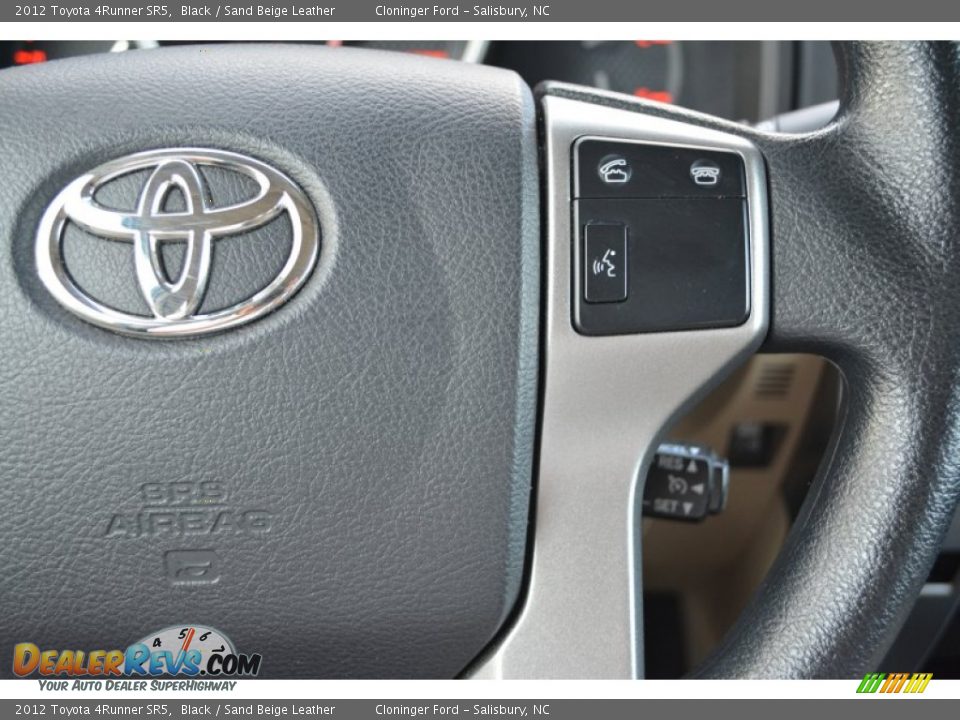 2012 Toyota 4Runner SR5 Black / Sand Beige Leather Photo #25