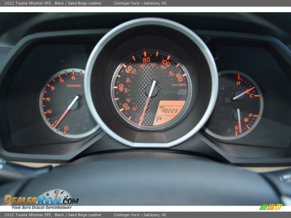 2012 Toyota 4Runner SR5 Black / Sand Beige Leather Photo #26