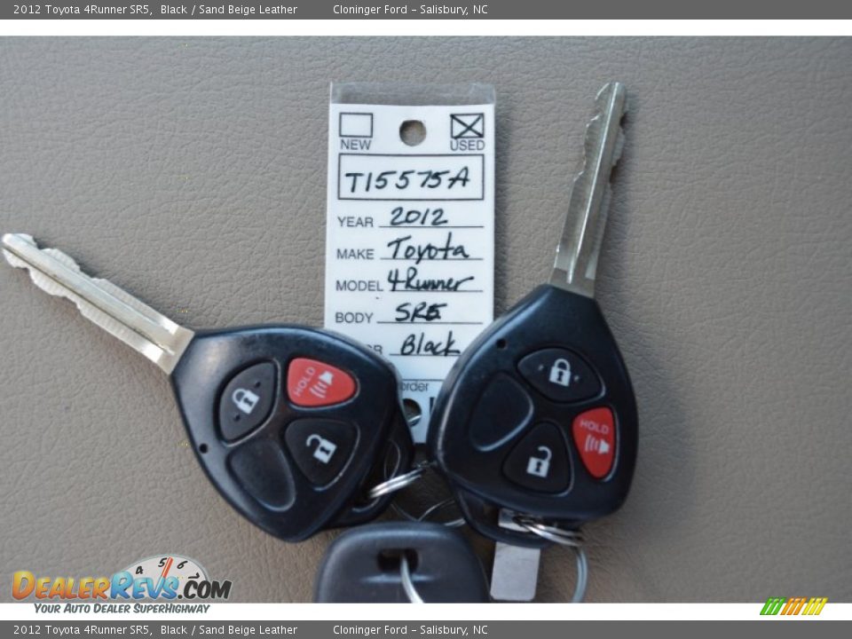 2012 Toyota 4Runner SR5 Black / Sand Beige Leather Photo #29