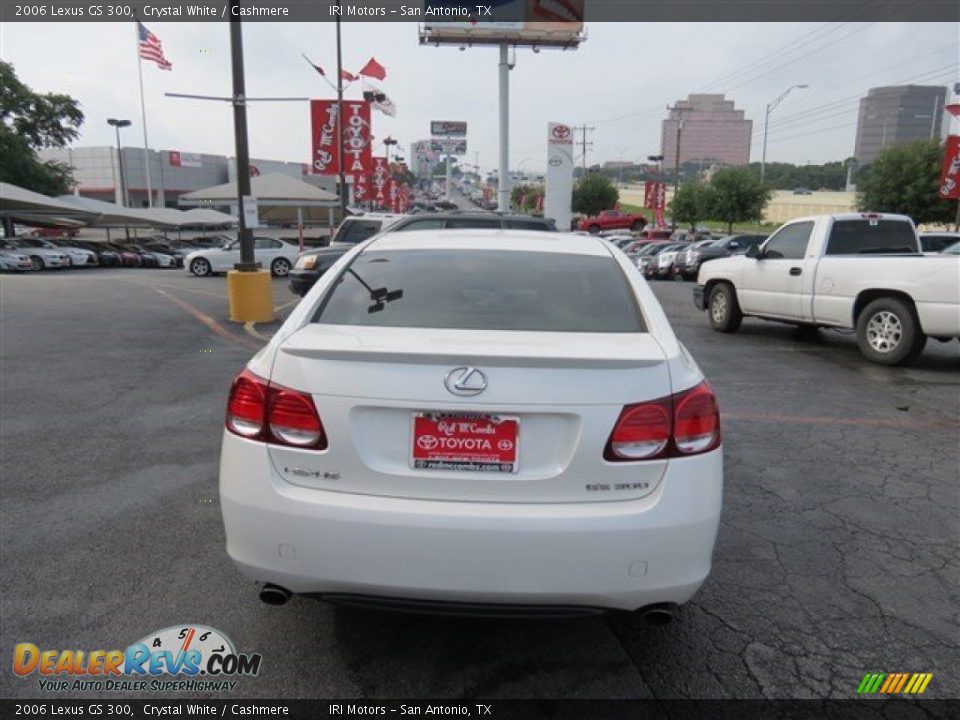 2006 Lexus GS 300 Crystal White / Cashmere Photo #6