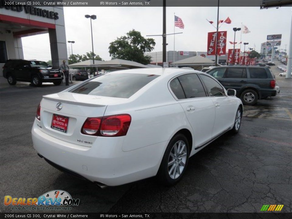 2006 Lexus GS 300 Crystal White / Cashmere Photo #7