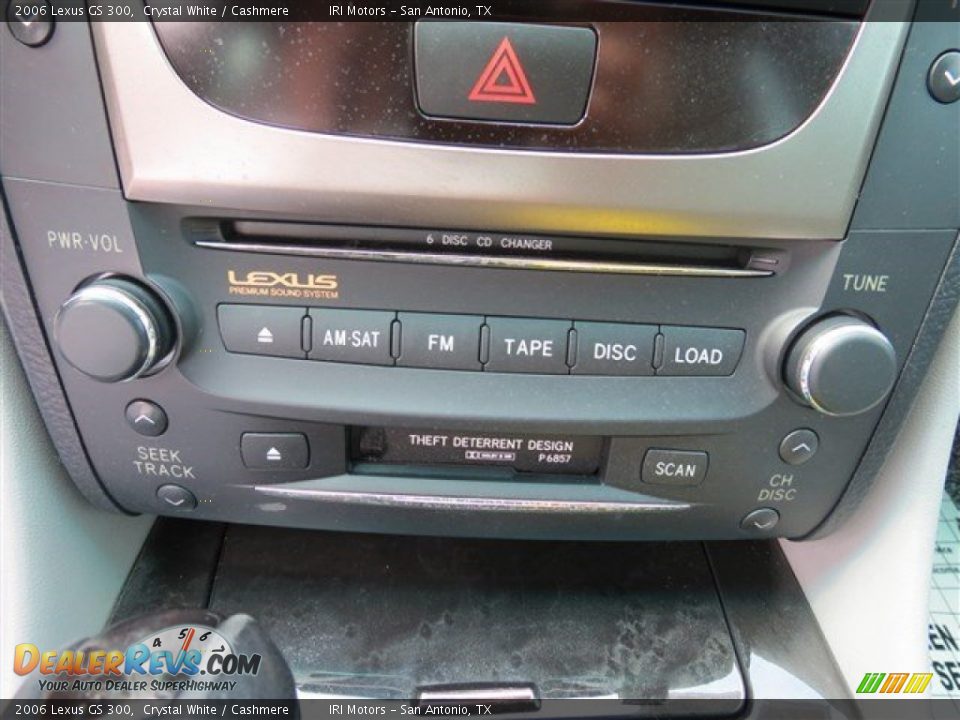 2006 Lexus GS 300 Crystal White / Cashmere Photo #19