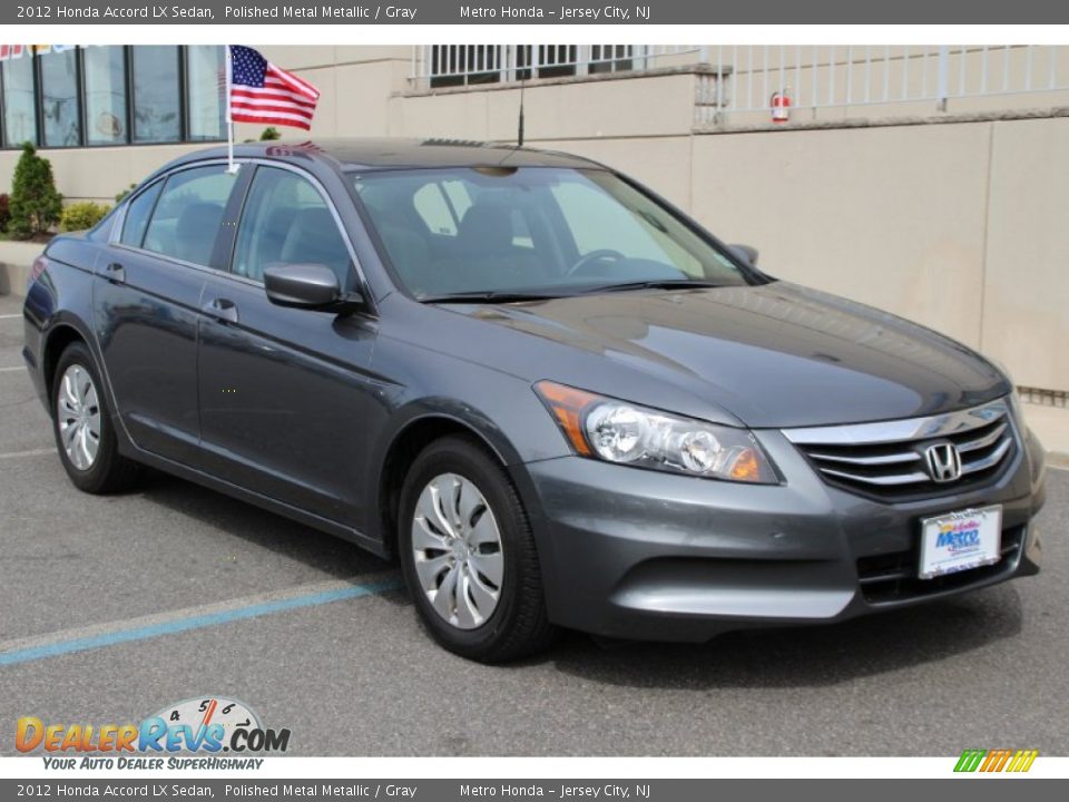2012 Honda Accord LX Sedan Polished Metal Metallic / Gray Photo #3