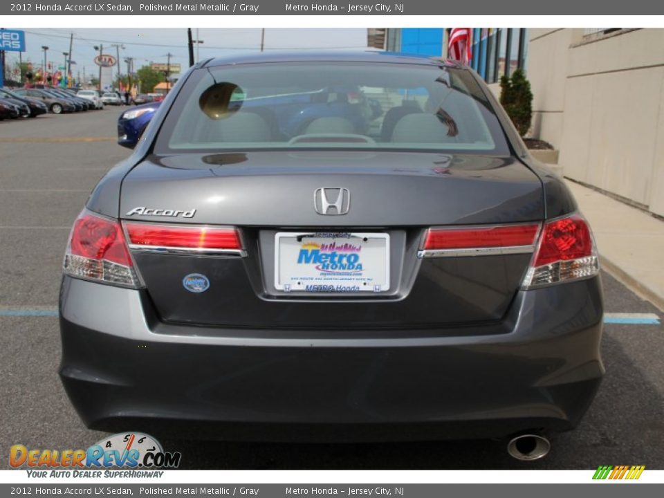 2012 Honda Accord LX Sedan Polished Metal Metallic / Gray Photo #6