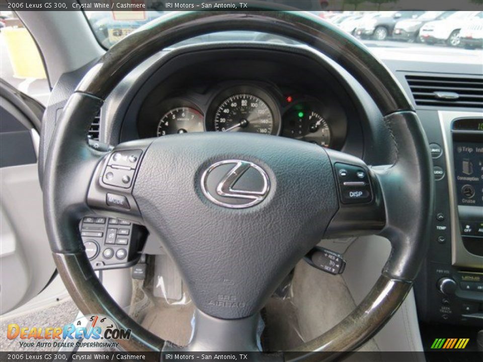 2006 Lexus GS 300 Crystal White / Cashmere Photo #25